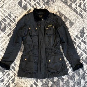 Barbour jacket in heavy duty cotton with fleece